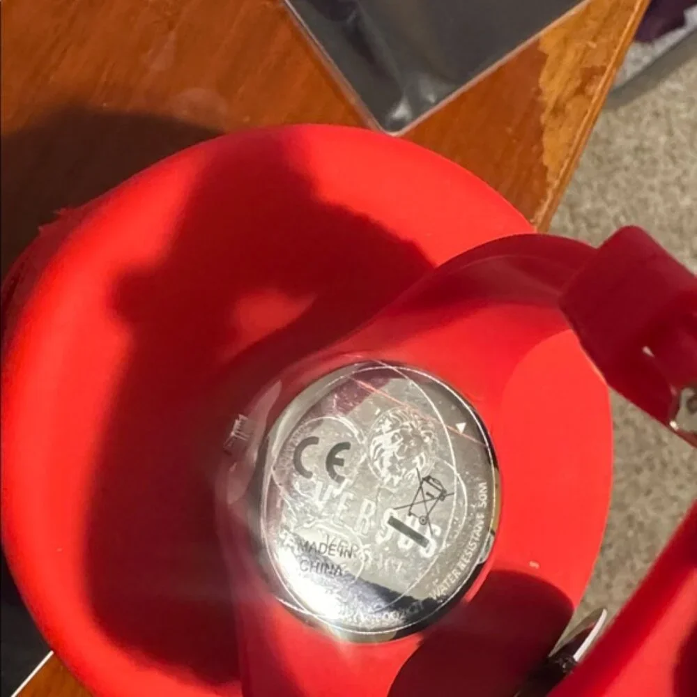 Versus Versace Women's Fire Island Lion Silicone Strap Watch 39mm Red